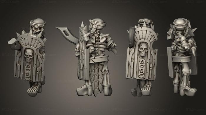 Military figurines (Skeletons Sword 01, STKW_12609) 3D models for cnc