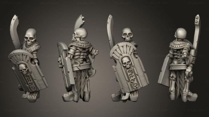 Military figurines (Skeletons Sword 05, STKW_12612) 3D models for cnc