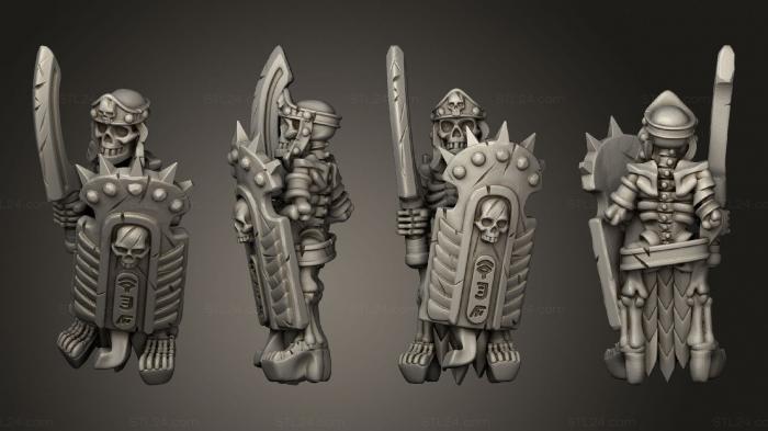 Military figurines (Skeletons Sword 06, STKW_12613) 3D models for cnc