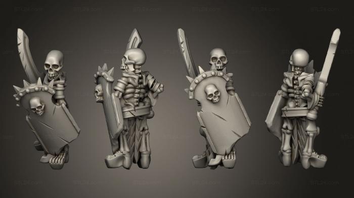 Military figurines (Skeletons Sword 07, STKW_12614) 3D models for cnc