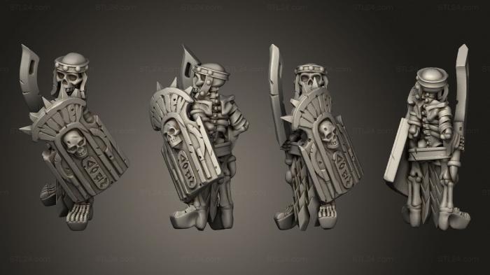 Military figurines (Skeletons Sword 12, STKW_12617) 3D models for cnc