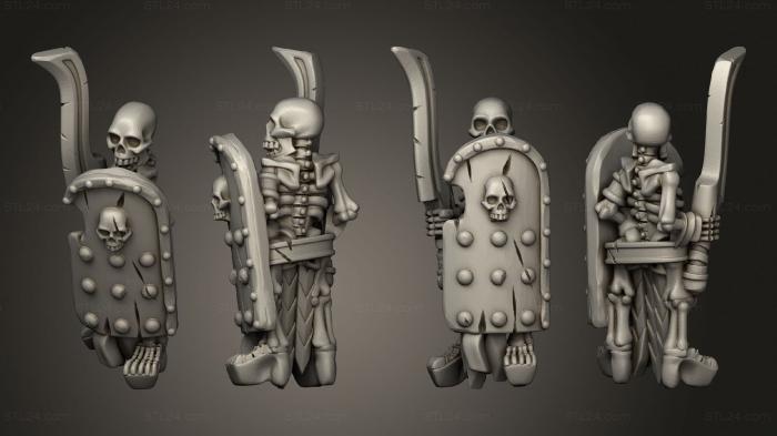 Military figurines (Skeletons Sword 17, STKW_12621) 3D models for cnc