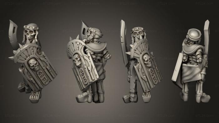 Military figurines (Skeletons Sword 19, STKW_12622) 3D models for cnc