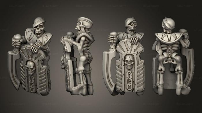 Military figurines (Skeletons Sword 22, STKW_12624) 3D models for cnc