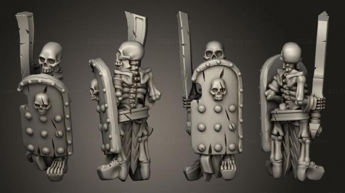 Military figurines (Skeletons Sword 23, STKW_12625) 3D models for cnc