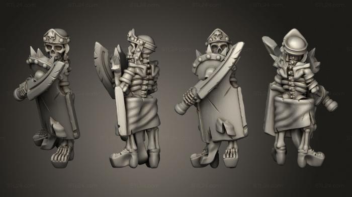 Military figurines (Skeletons Sword 24, STKW_12626) 3D models for cnc