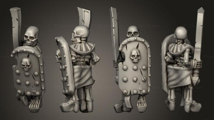 Military figurines (Skeletons Sword 27, STKW_12628) 3D models for cnc