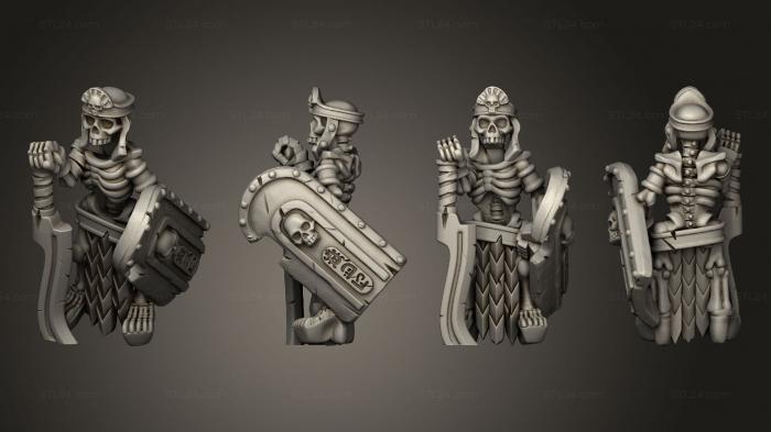 Military figurines (Skeletons Sword 29, STKW_12630) 3D models for cnc