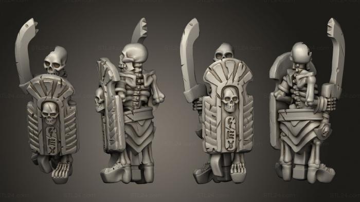 Military figurines (Skeletons Sword 31, STKW_12631) 3D models for cnc
