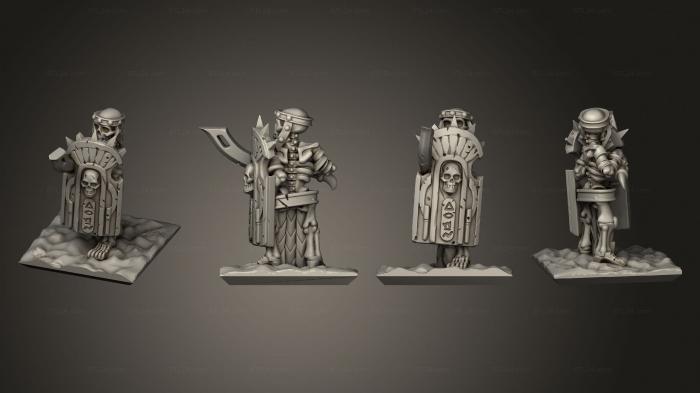 Military figurines (Skeletons Sword 01, STKW_12637) 3D models for cnc