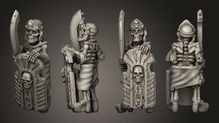 Military figurines (Skeletons Sword 02, STKW_12638) 3D models for cnc