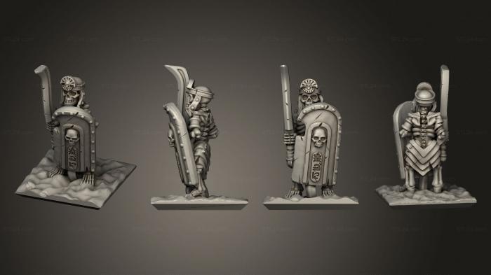 Military figurines (Skeletons Sword 03, STKW_12639) 3D models for cnc