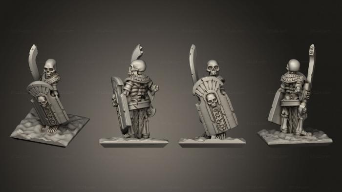 Military figurines (Skeletons Sword 05, STKW_12641) 3D models for cnc