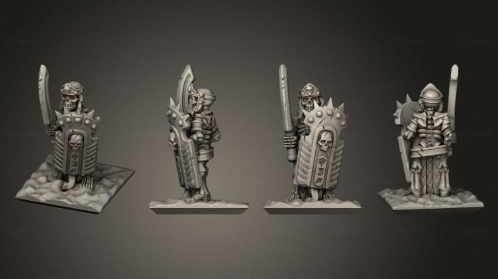 Military figurines (Skeletons Sword 06, STKW_12642) 3D models for cnc