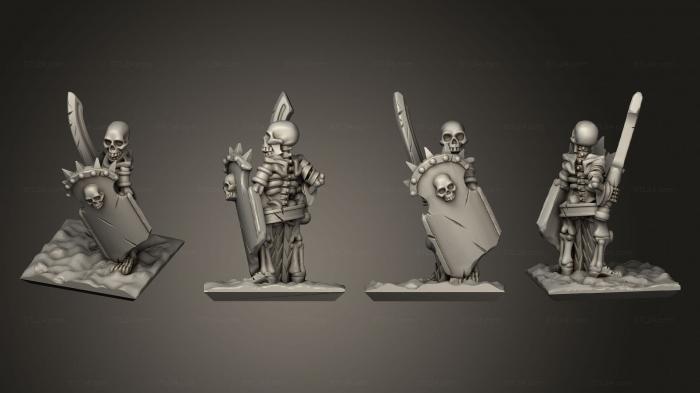 Military figurines (Skeletons Sword 07, STKW_12643) 3D models for cnc