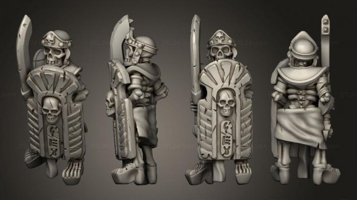 Military figurines (Skeletons Sword 11, STKW_12647) 3D models for cnc