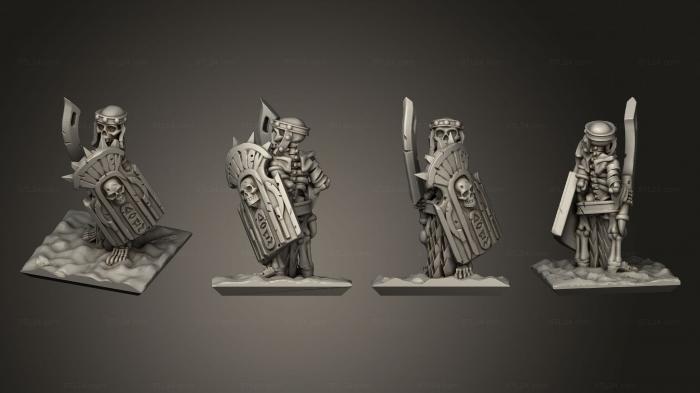 Military figurines (Skeletons Sword 12, STKW_12648) 3D models for cnc