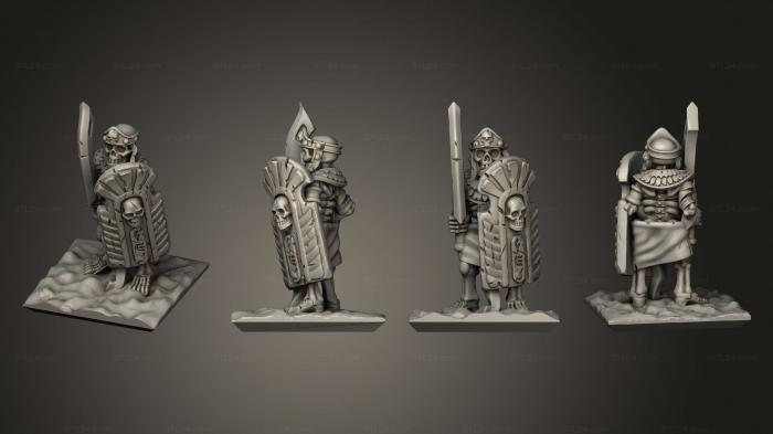 Military figurines (Skeletons Sword 13, STKW_12649) 3D models for cnc