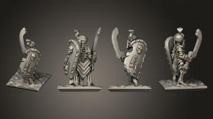 Military figurines (Skeletons Sword 16, STKW_12651) 3D models for cnc