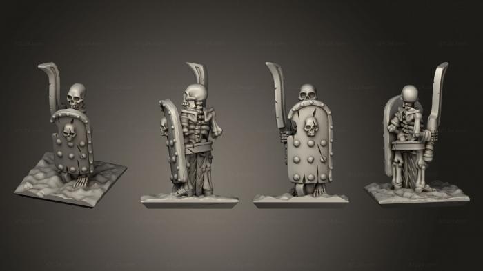 Military figurines (Skeletons Sword 17, STKW_12652) 3D models for cnc
