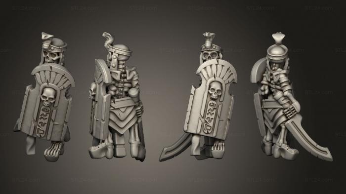 Military figurines (Skeletons Sword 18, STKW_12653) 3D models for cnc