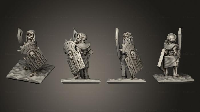 Military figurines (Skeletons Sword 19, STKW_12654) 3D models for cnc