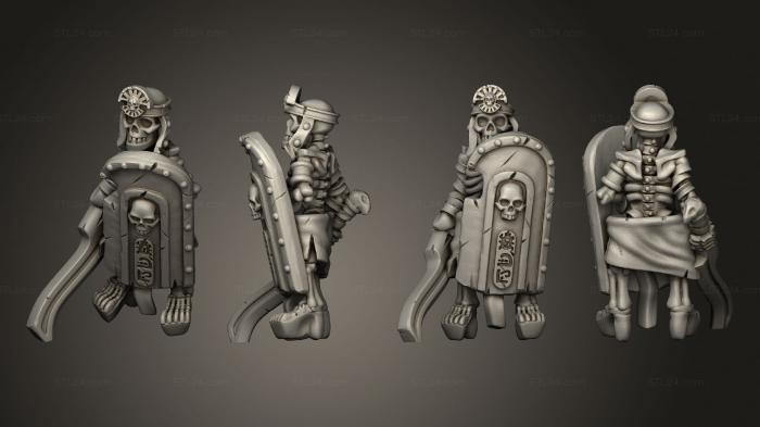 Military figurines (Skeletons Sword 20, STKW_12655) 3D models for cnc
