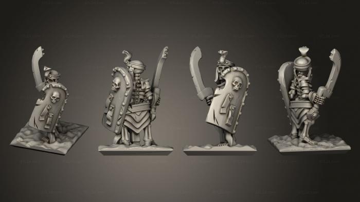 Military figurines (Skeletons Sword 21, STKW_12656) 3D models for cnc