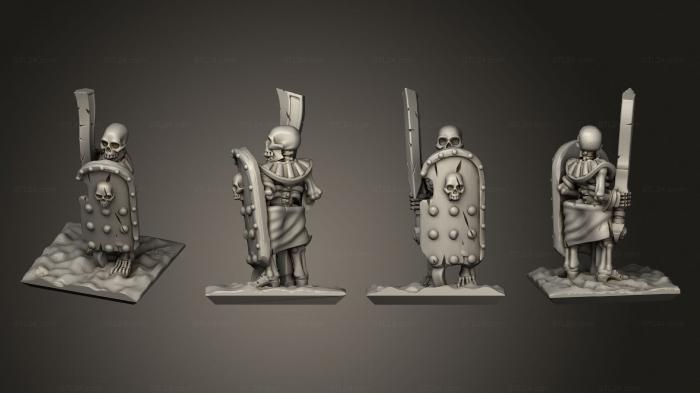 Military figurines (Skeletons Sword 27, STKW_12661) 3D models for cnc