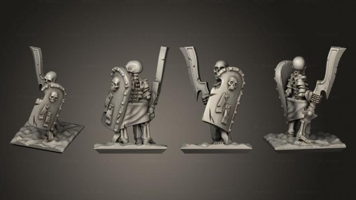 Military figurines (Skeletons Sword 28, STKW_12662) 3D models for cnc