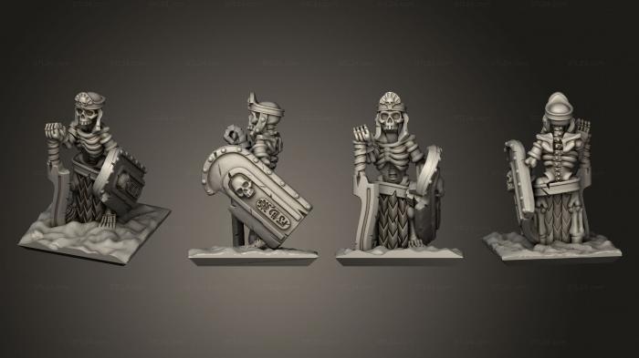 Military figurines (Skeletons Sword 29, STKW_12663) 3D models for cnc