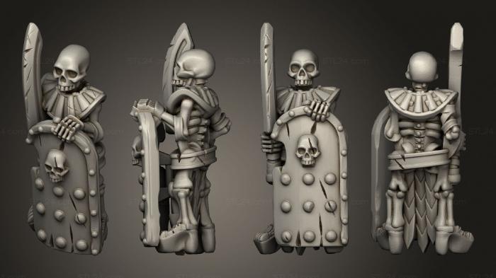 Military figurines (Skeletons Sword 30, STKW_12664) 3D models for cnc
