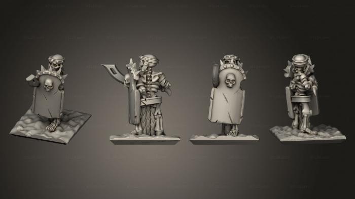Military figurines (Skeletons Sword 32, STKW_12666) 3D models for cnc
