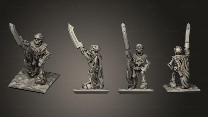 Military figurines (Skeletons Sword Lider 01, STKW_12668) 3D models for cnc