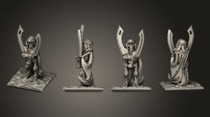 Military figurines (Skeletons Sword Lider 02, STKW_12669) 3D models for cnc