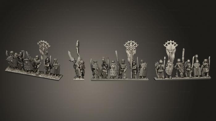 Military figurines (Skeletons Sword Stripe Lider 02, STKW_12678) 3D models for cnc