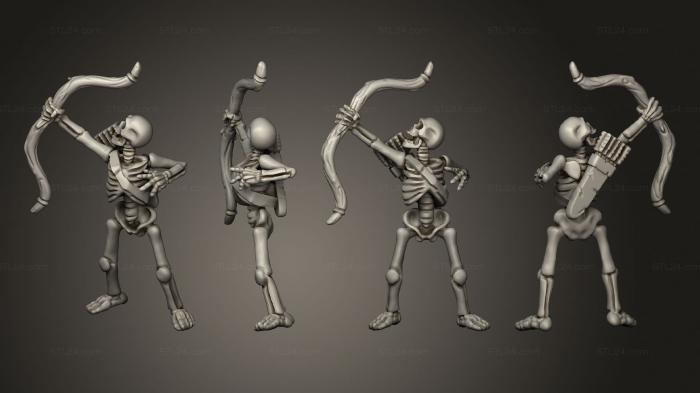 Military figurines (Skelly Archer 01, STKW_12681) 3D models for cnc