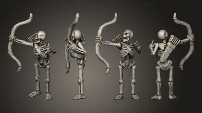 Military figurines (Skelly Archer 02, STKW_12682) 3D models for cnc