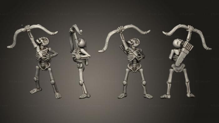 Military figurines (Skelly Archer 04, STKW_12684) 3D models for cnc