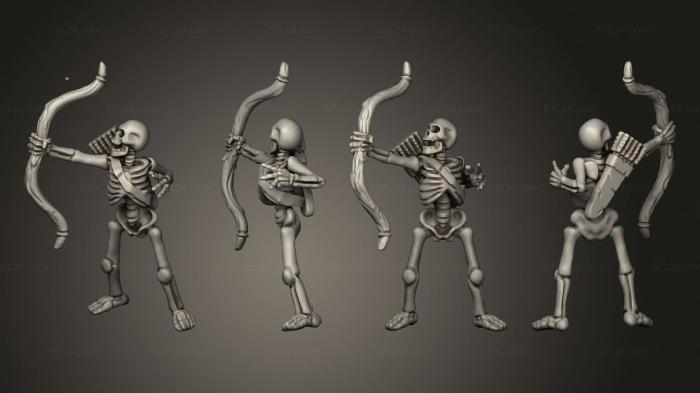 Military figurines (Skelly Archer 05, STKW_12685) 3D models for cnc