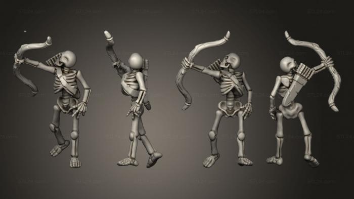 Military figurines (Skelly Archer 06, STKW_12686) 3D models for cnc