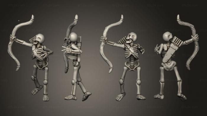 Military figurines (Skelly Archer 09, STKW_12689) 3D models for cnc