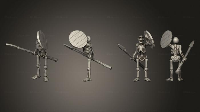 Military figurines (Skelly Spear 01, STKW_12694) 3D models for cnc