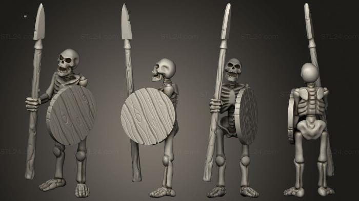 Military figurines (Skelly Spear 02, STKW_12695) 3D models for cnc