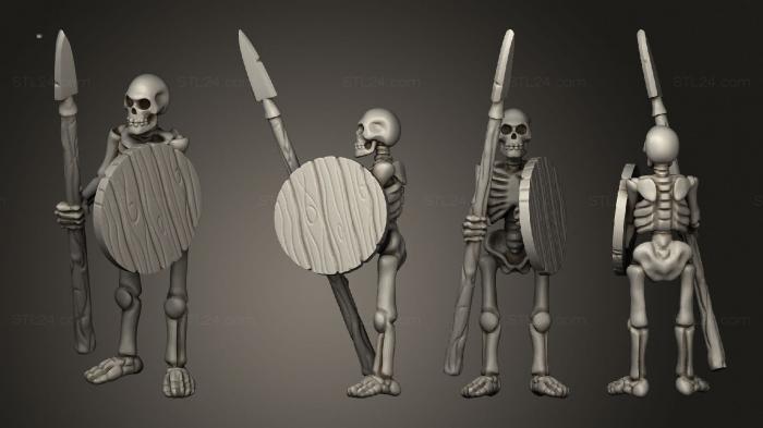Military figurines (Skelly Spear 03, STKW_12696) 3D models for cnc