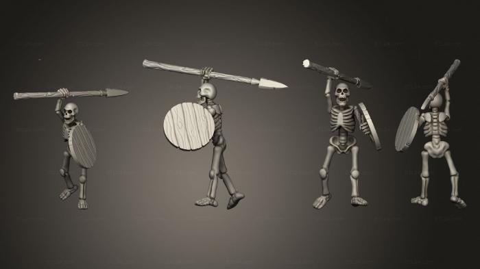 Military figurines (Skelly Spear 10, STKW_12703) 3D models for cnc