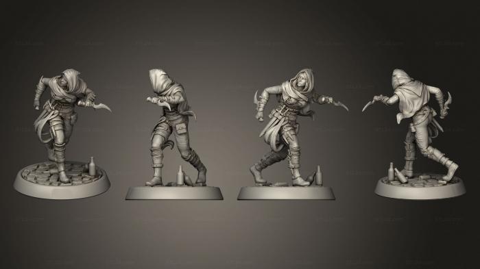 Military figurines (Skulking Rogue, STKW_12732) 3D models for cnc