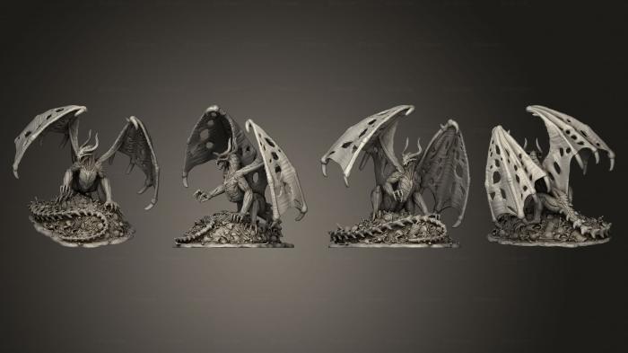 Military figurines (Skull Dragon Gargantuan, STKW_12736) 3D models for cnc