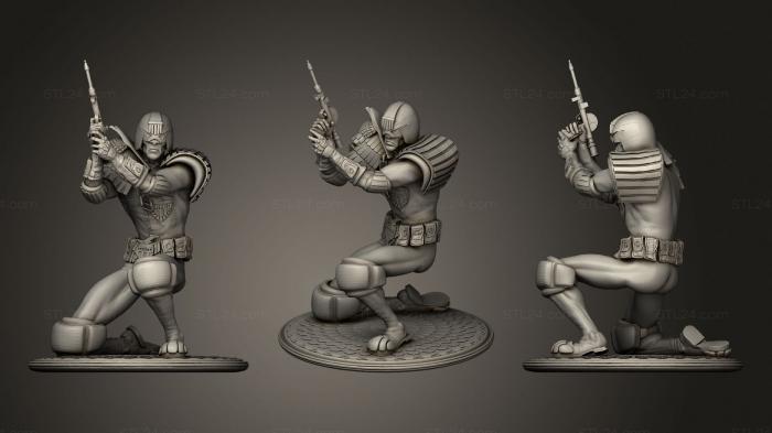Military figurines (Judge dredd, STKW_1274) 3D models for cnc