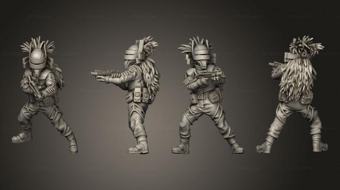 Military figurines (sky ravager 04, STKW_12759) 3D models for cnc